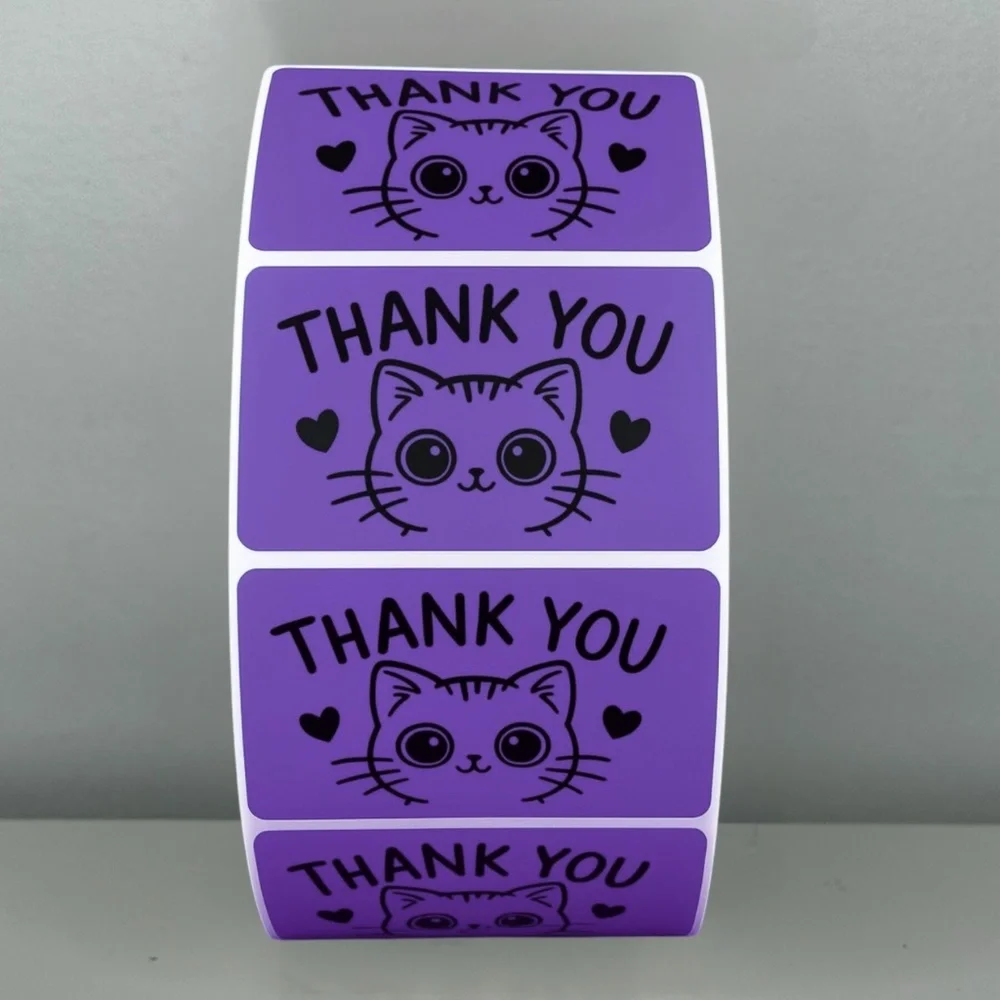 Thank You Cat Stickers – Cute Packaging Labels for Small Business Orders 2